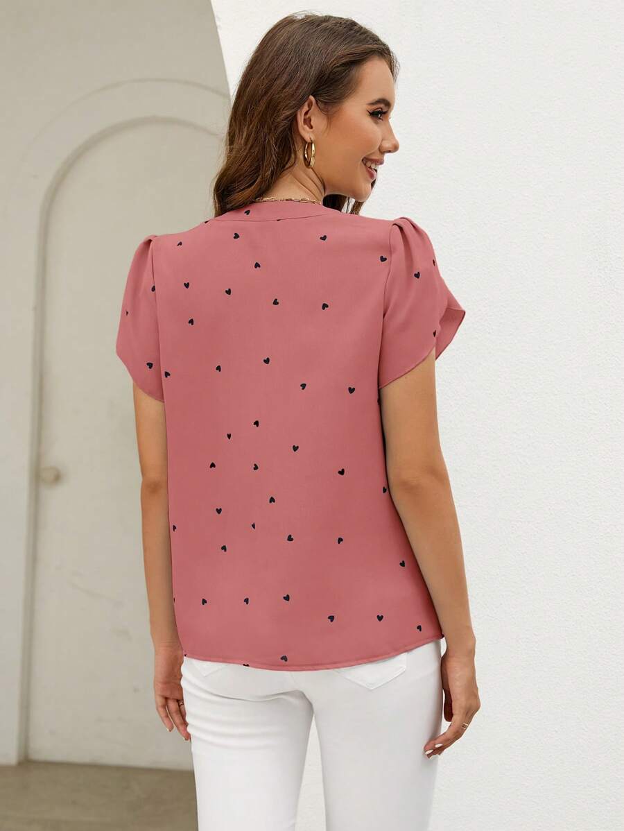 Blusa Petálas de Corações